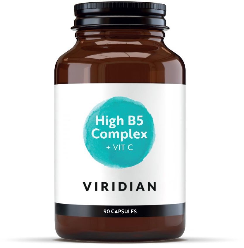 Viridian High Five B5 B Complex + Magnesium Ascorbate 90 kapslí (High Five B5 B Complex + Vit C 90 k