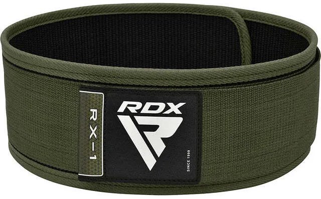 RDX Vzpěračský pás RX1, armádní zelený, XL