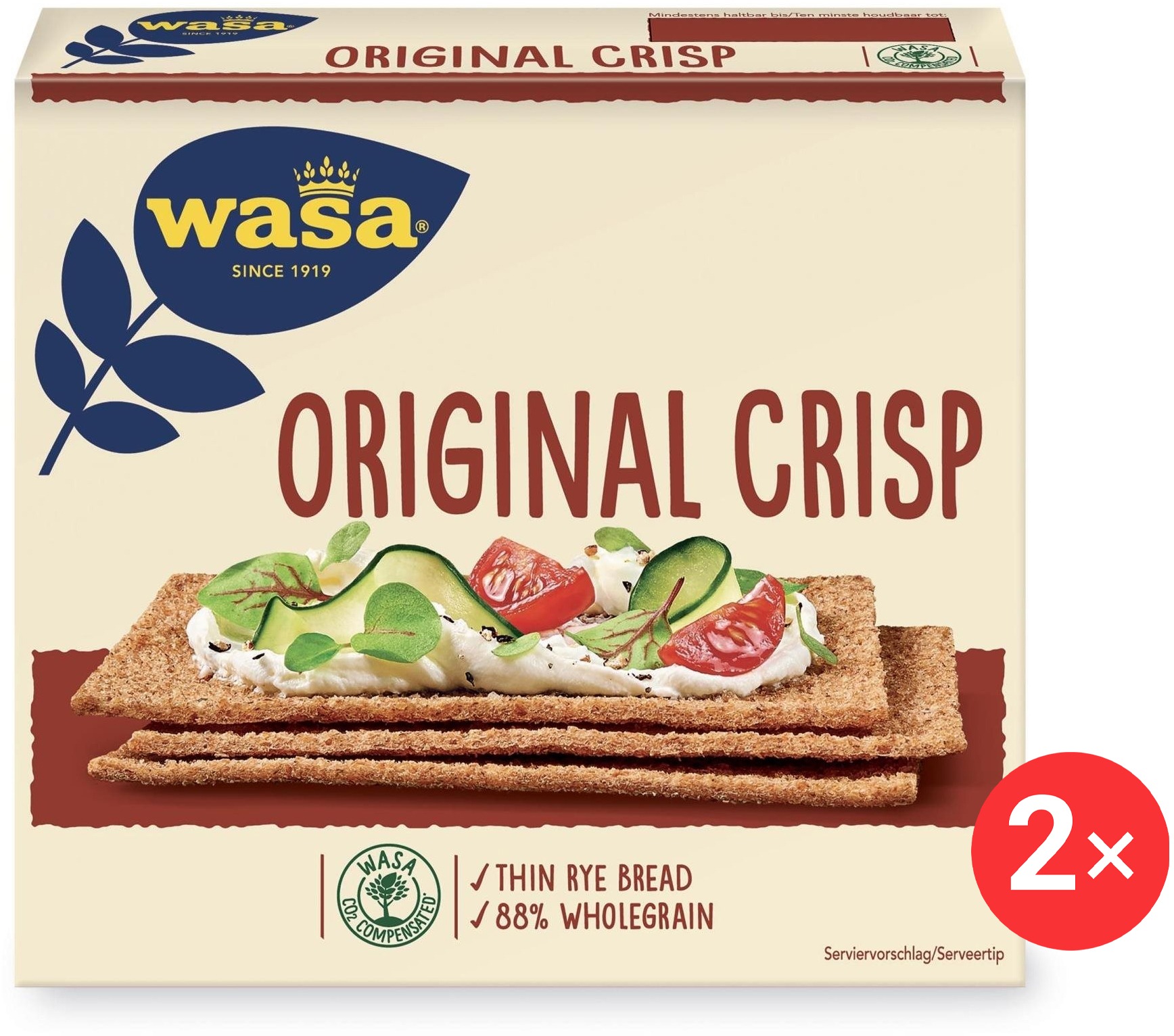 Wasa original crisp 2 x 200g