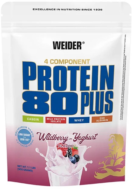 Weider Protein 80 Plus 500g, wildberry-yoghurt