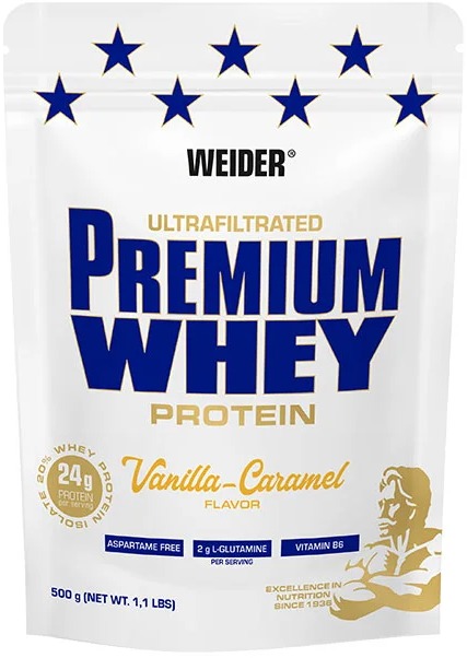 Weider Premium Whey 500g, vanilla-caramel