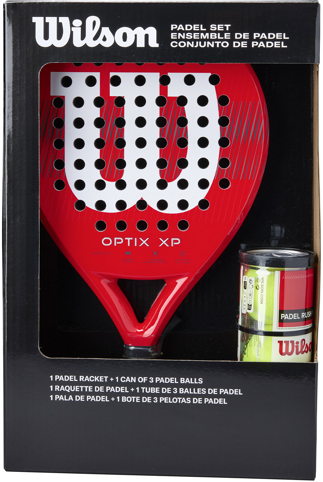 Wilson Optix XP Padel Kit Box SKU Red