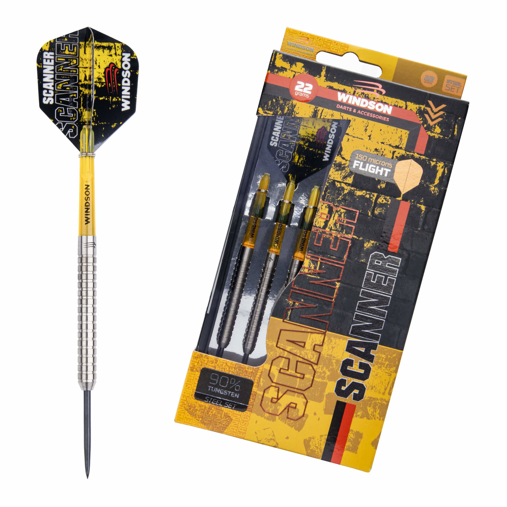 Windson tungsten set Scanner Yellow Steel 22 g