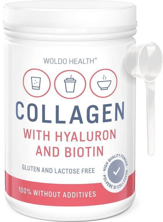 WoldoHealth Kolagen s kyselinou hyaluronovou 500 g