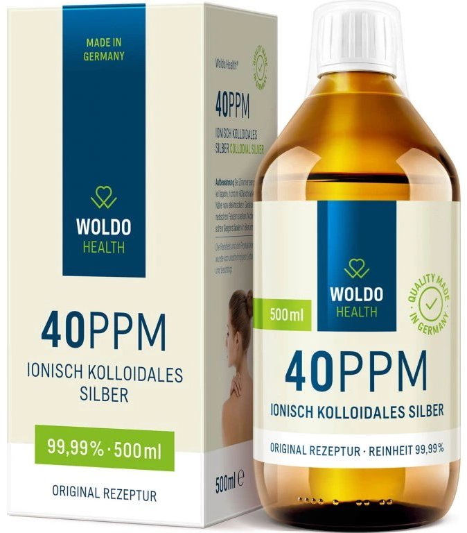 WoldoHealth Koloidní stříbro 40 ppm 500 ml