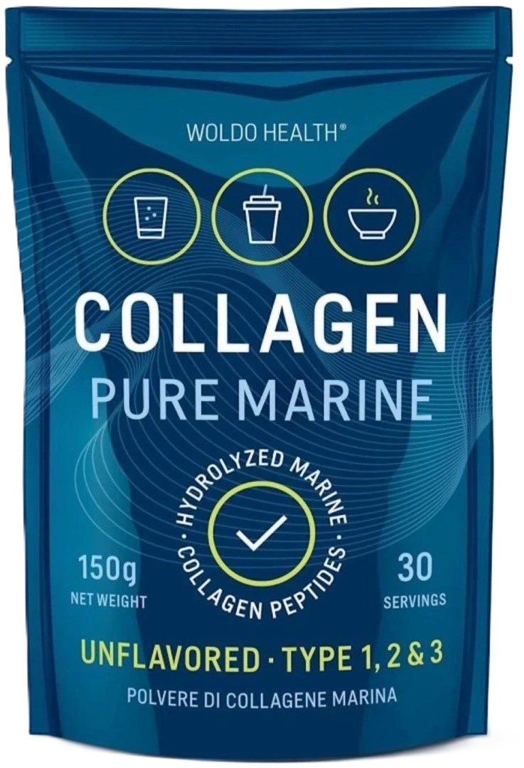 WoldoHealth 100% Hydrolyzovaný mořský kolagen 150 g