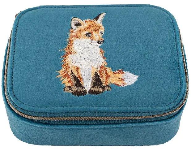 Wrendale Designs Vyšívané cestovní pouzdro na šperky Liška