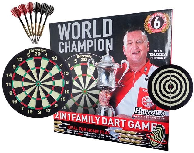 HARROWS T2 Family Dart Game - sada terč a 6 ks šipek