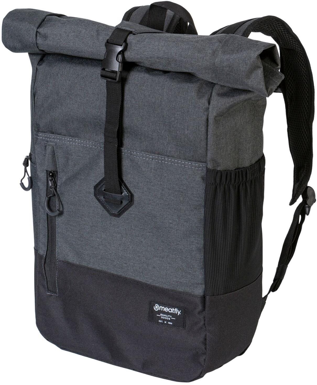 Batoh Meatfly Holler Charcoal 28 L v šedé barvě.