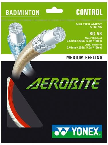 Badmintonový výplet YONEX AEROBITE - 10 m Barva: bílá;červená, kód: KAEROB10-501