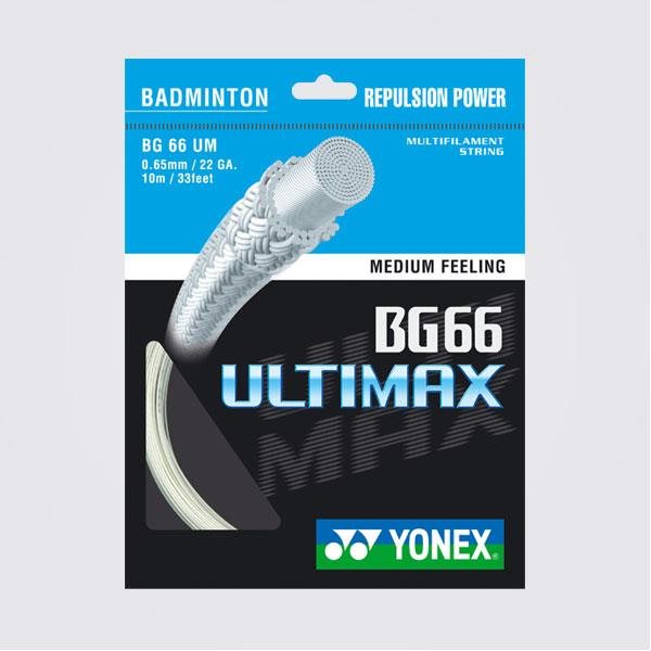 Badmintonový výplet YONEX BG 66 ULTIMAX - 10 m Barva: Bílá, kód: KNB6610-530