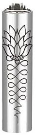 Flamagas S.A. Clipper MetalC.Gold Tattoo, stříbrná květina
