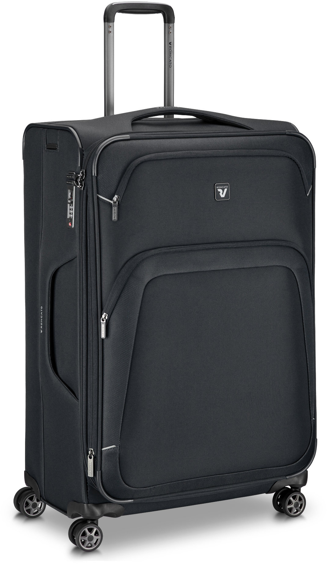 Roncato cestovní kufr GATEWAY L černý 78 × 48 × 30 / 34 cm