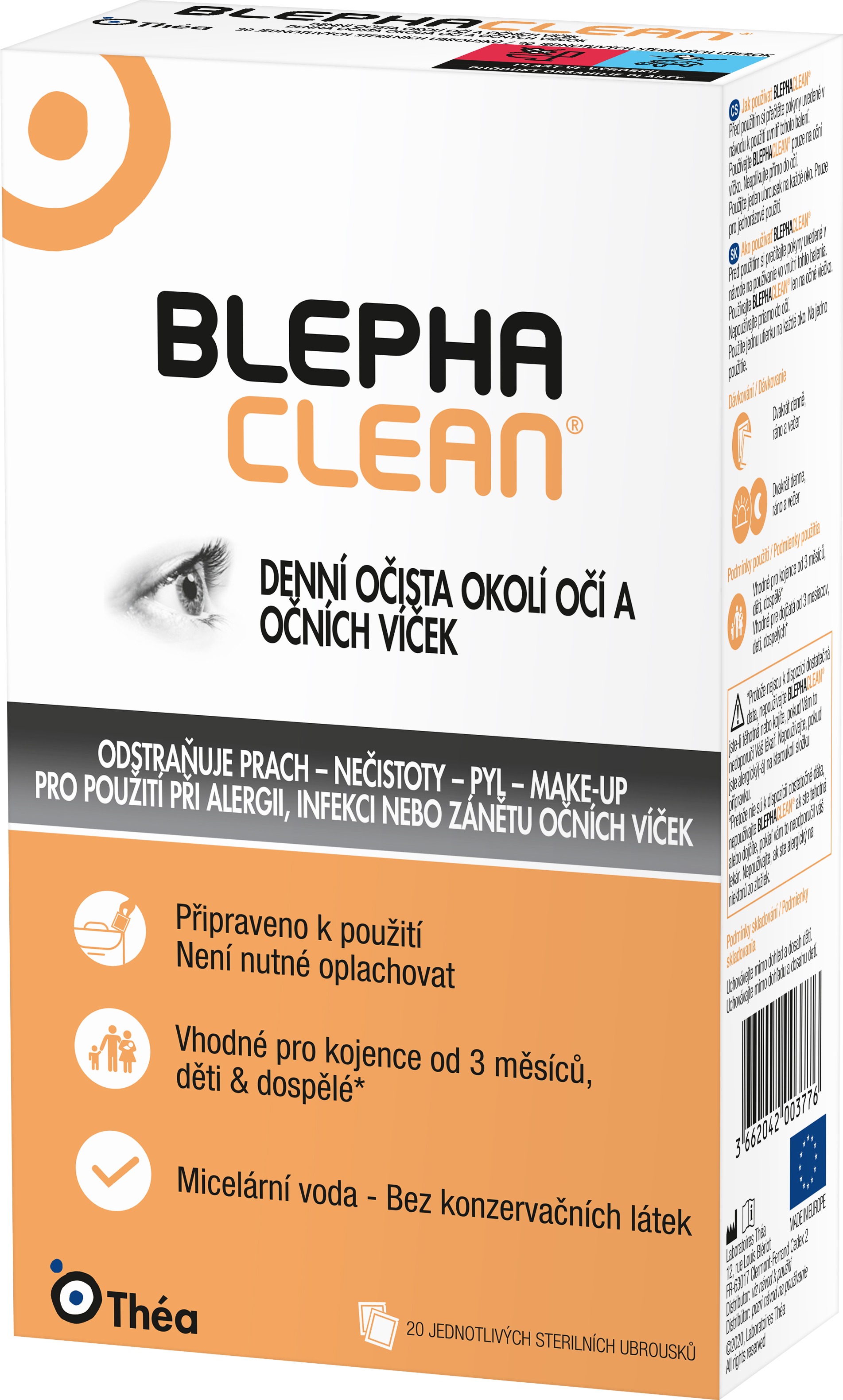 Blephaclean 20 sterilních tampónů