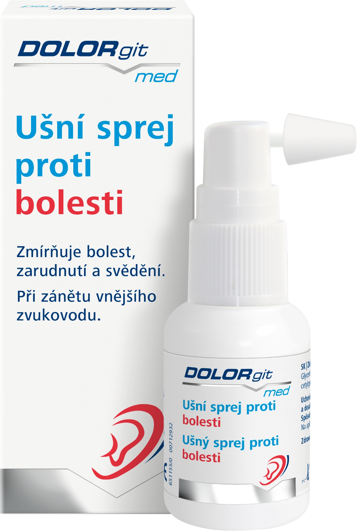 DOLORgit med ušní sprej proti bolesti 20 ml
