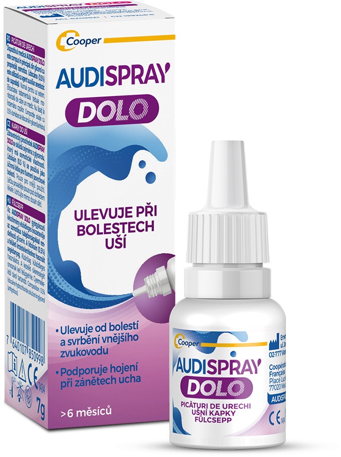 Audispray Dolo ušní kapky 7 g