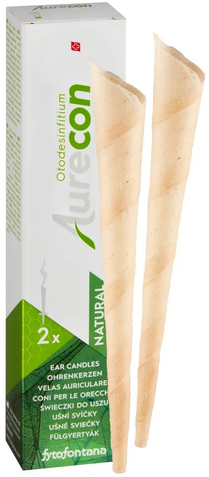 Aurecon ušní svíčky Natural 2 ks