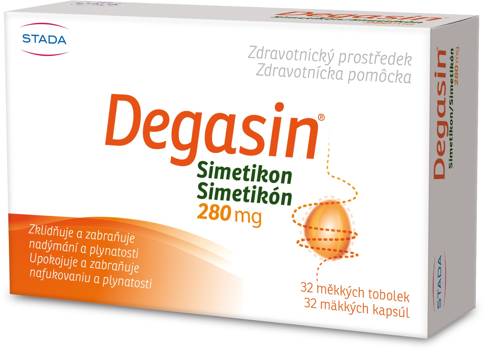 Degasin 280 mg 32 tobolek
