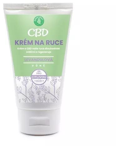 Zelená Země CBD krém na ruce s levandulí