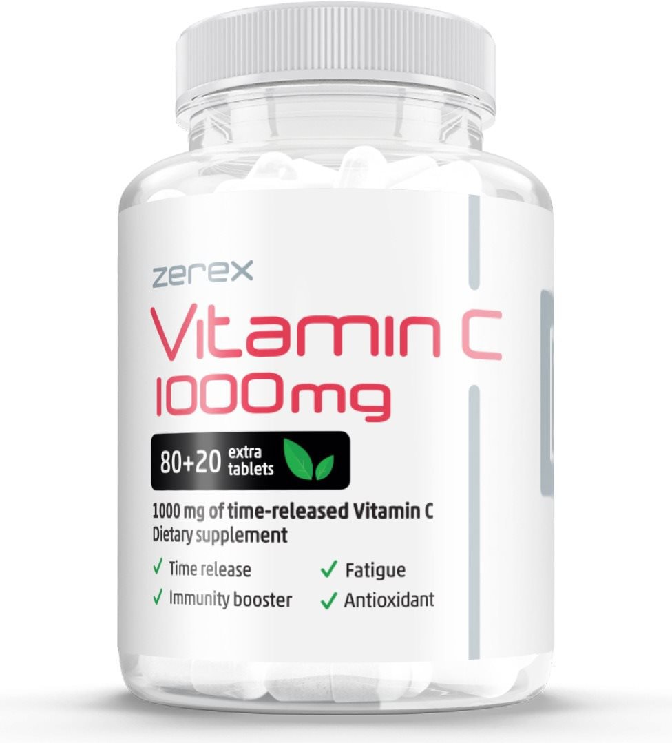 Zerex Vitamín C 1000 mg s postupným uvolňovaním, 100 tablet