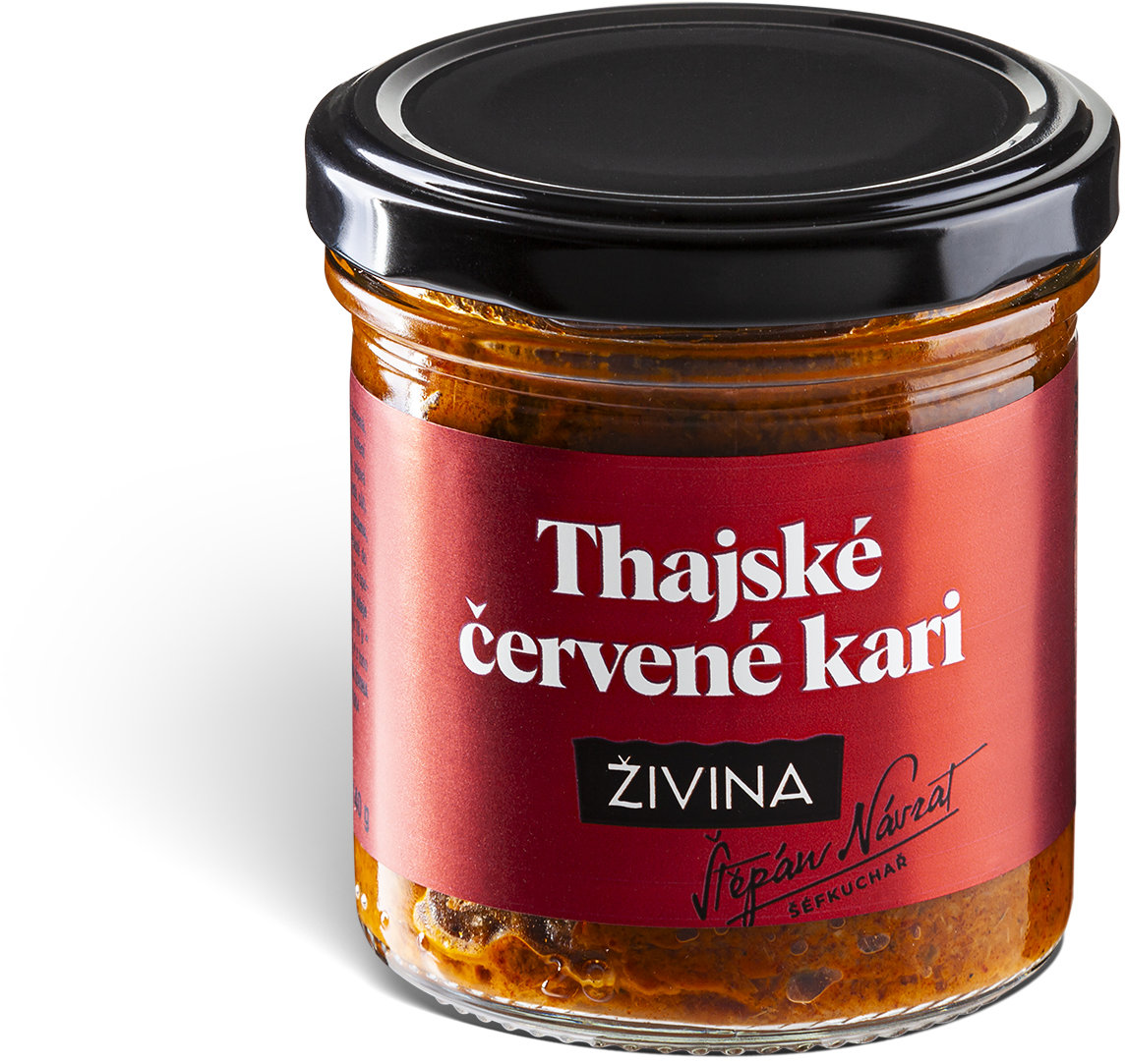 Živina Thajská červená kari pasta extra pálivá pro kari s kokosovým mlékem 140 g