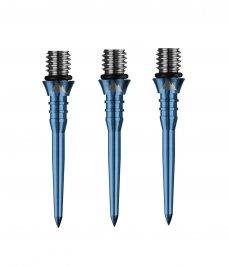 Hroty na šipky mission kovové hroty - titan pro - grooved - blue - 26 mm