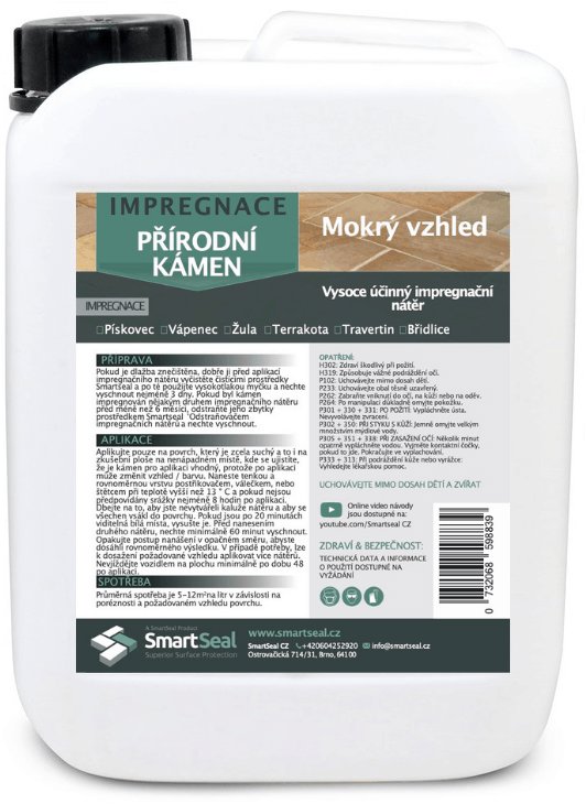 SMARTSEAL Impregnace na přírodní kámen mokrý vzhled 5 l
