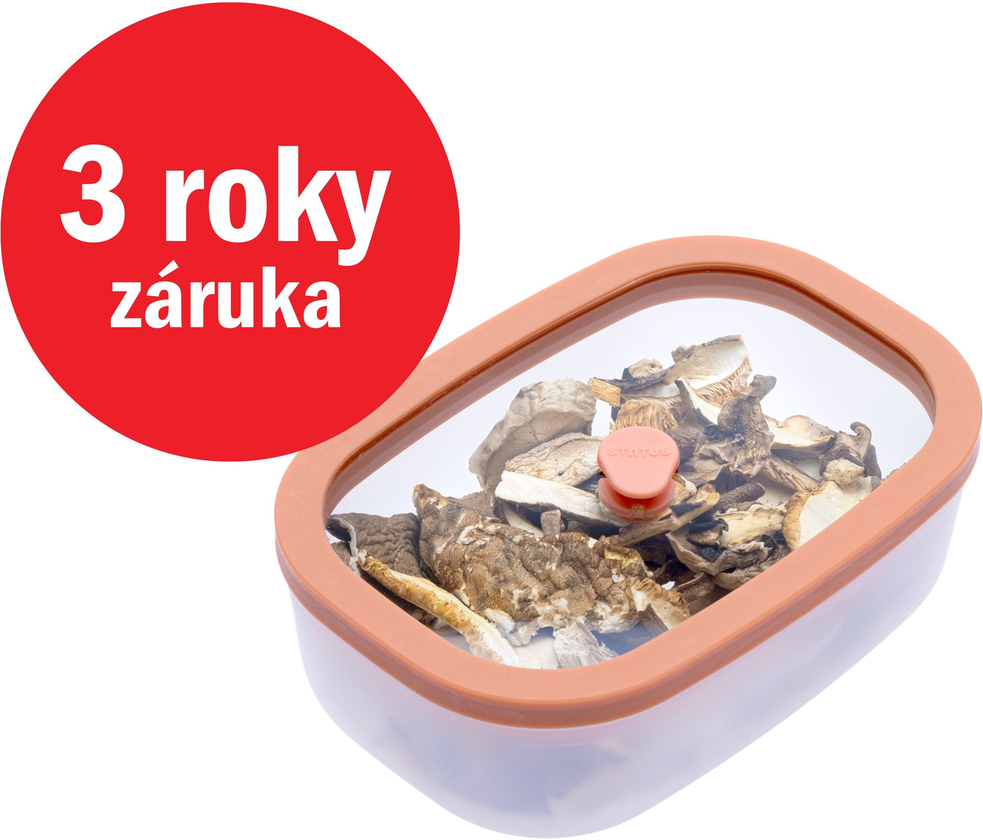 STATUS Fresko vákuová dóza 0,5l 177150, lososová