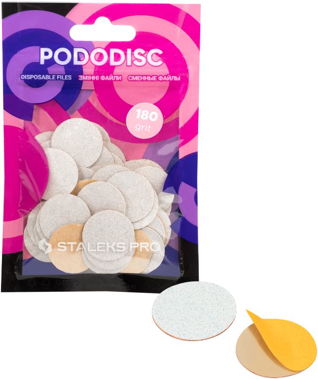 Staleks Pododisk Pro L náhradní brusný papír, 50 ks, 180 grit