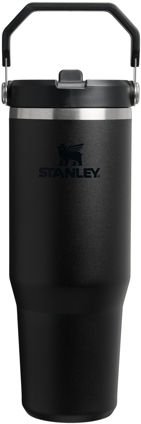 Stanley The IceFlow™ Flip Straw 2.0 Tumbler 890 ml Termoláhev s integrovanou slámkou Black 2.0
