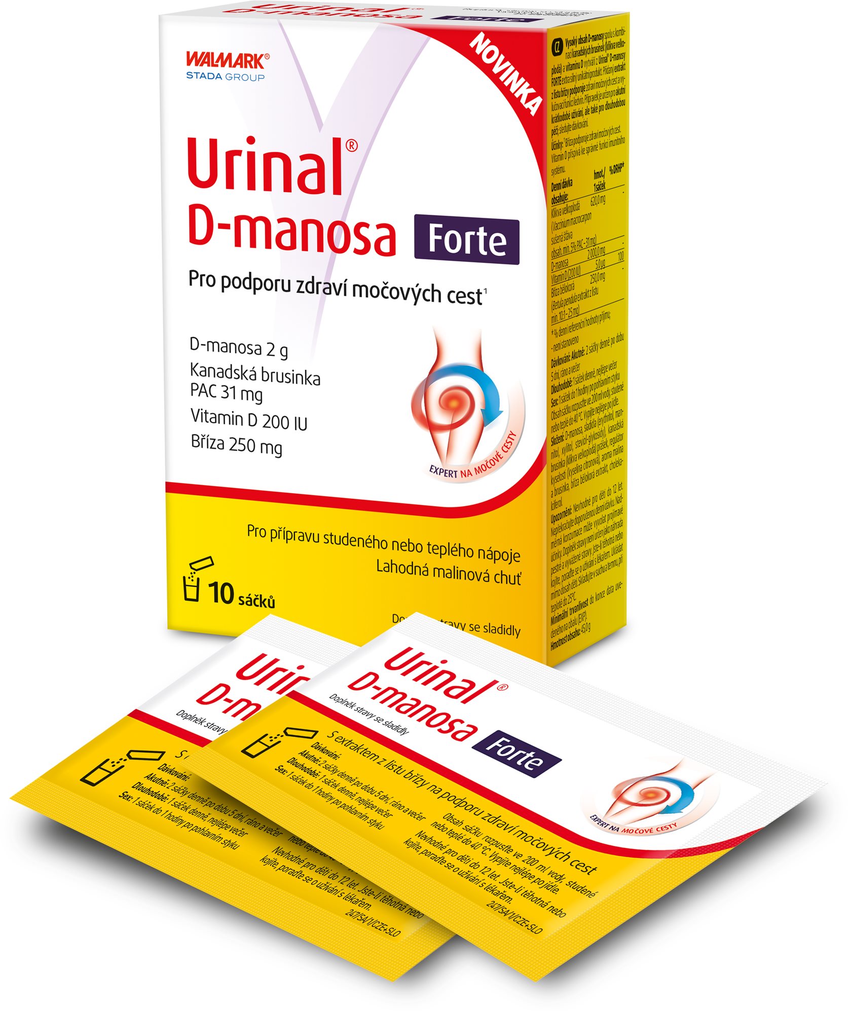 Urinal D-manosa Forte 10 sáčků