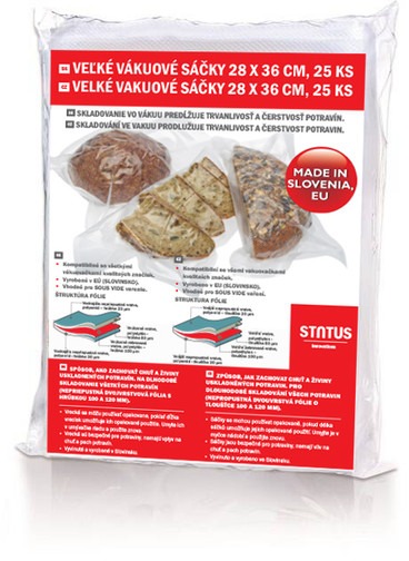 STATUS PREMIUM 176210 Vakuovací sáčky 28 × 36 cm 25 ks