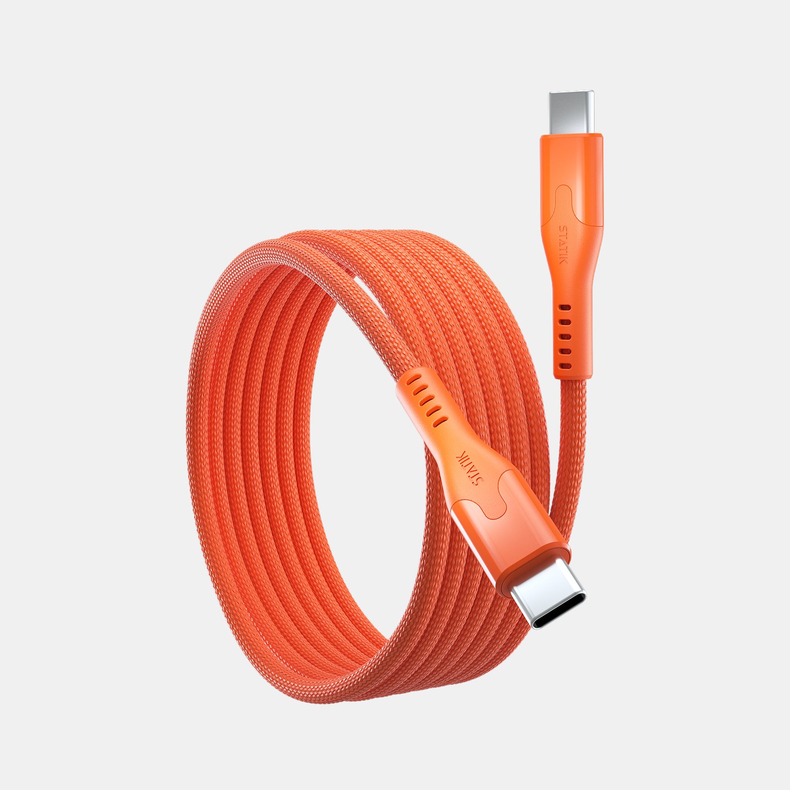 Statik MagStack magnetický USB-C kabel - oranžový (1m)