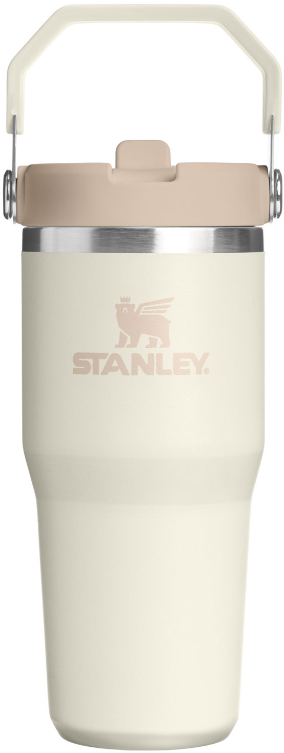 STANLEY Termoláhev s integrovanou slámkou The IceFlow™ Flip Straw 2.0 Tumbler 410 ml/20oz Cream