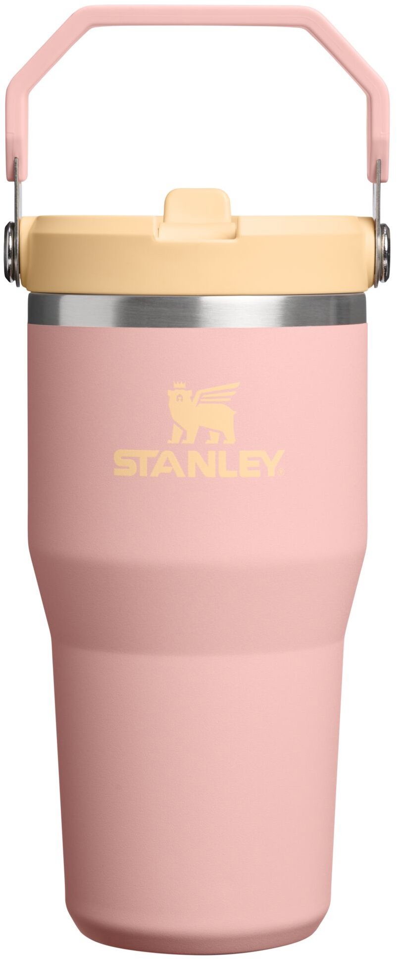 STANLEY Termoláhev s integrovanou slámkou The IceFlow™ Flip Straw 2.0 Tumbler 600 ml/20oz Peach Rose