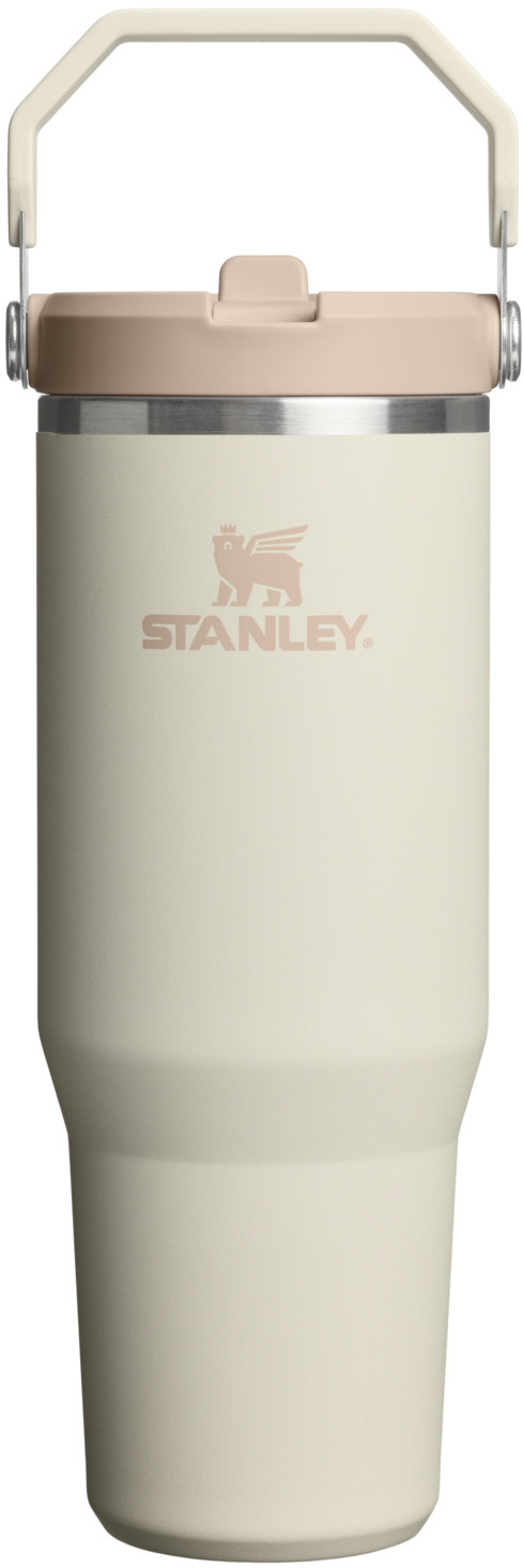 STANLEY Termoláhev s integrovanou slámkou The IceFlow™ Flip Straw 2.0 Tumbler 890 ml/30oz Cream