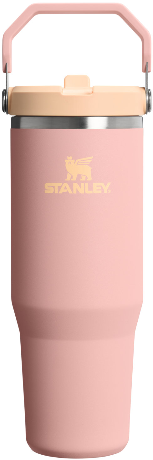 STANLEY Termoláhev s integrovanou slámkou The IceFlow™ Flip Straw 2.0 Tumbler 890 ml/30oz Peach Rose