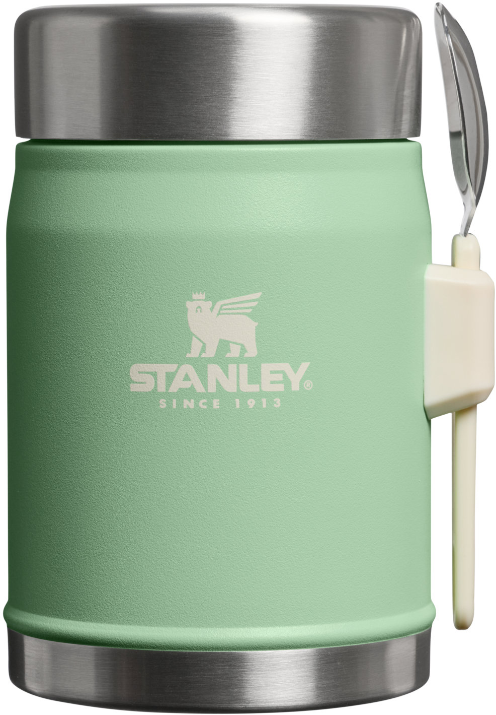 STANLEY Termoska jídelní se lžící/vidličkou The Legendary Classic Food Jar 400 ml/14oz Pistachio