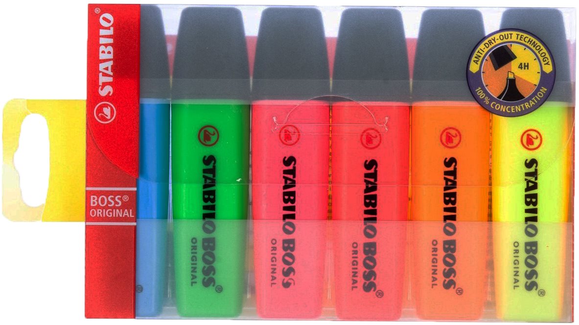 STABILO Boss 2-5mm sada 6 barev