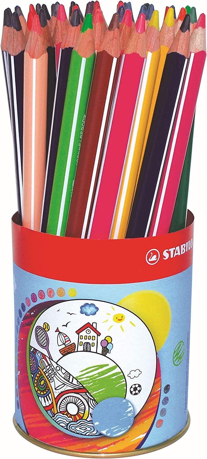 STABILO Trio thick - plechová dóza 38 ks, 12 barev