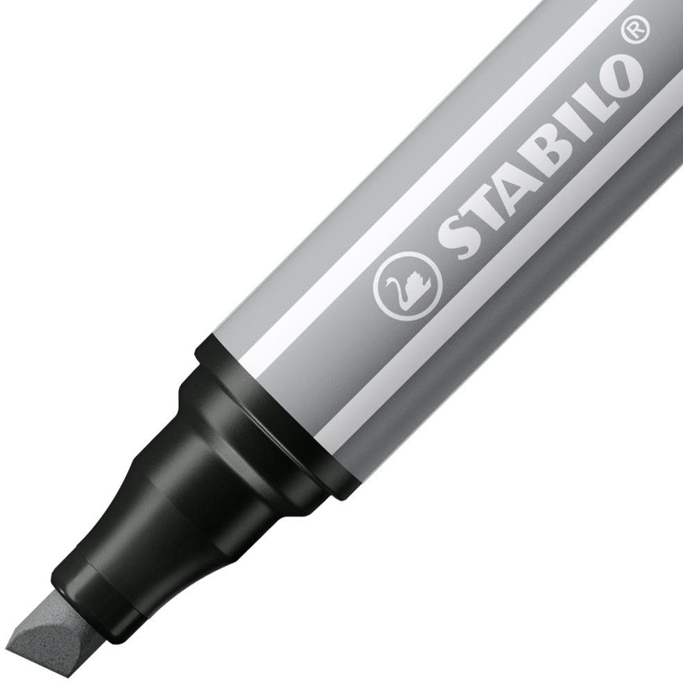 STABILO Pen 68 MAX - stříbrně šedá