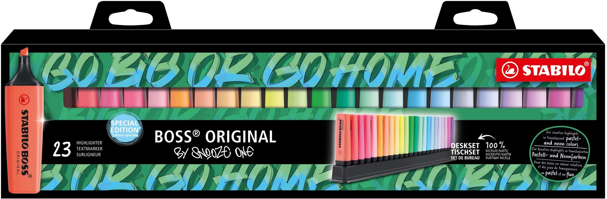 STABILO BOSS ORIGINAL Snooze One Edition - zvýrazňovače v neonových a pastelových barvách