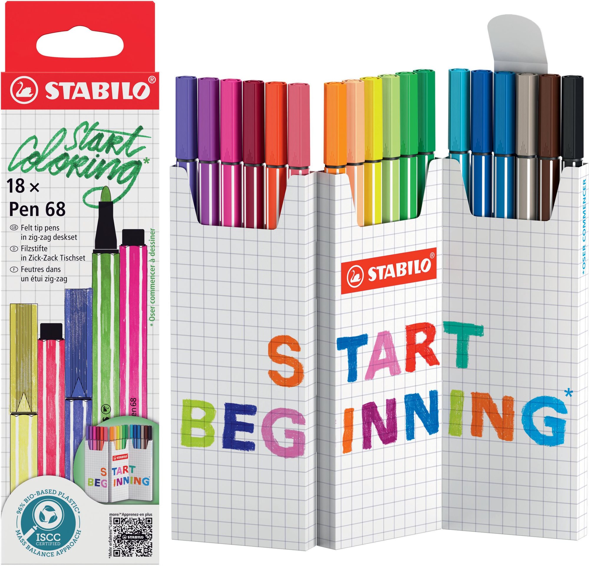 STABILO Pen 68 Zick-Zack deskset
