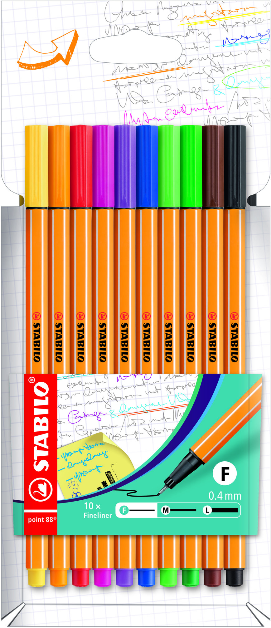 STABILO point 88 10 barev - přesný popisovač pro vaše potřeby