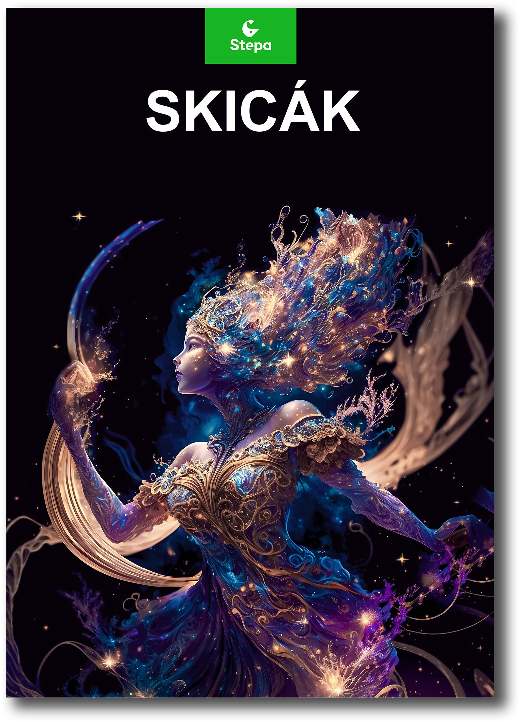 Školní skicák STEPA A4 20 listů černý