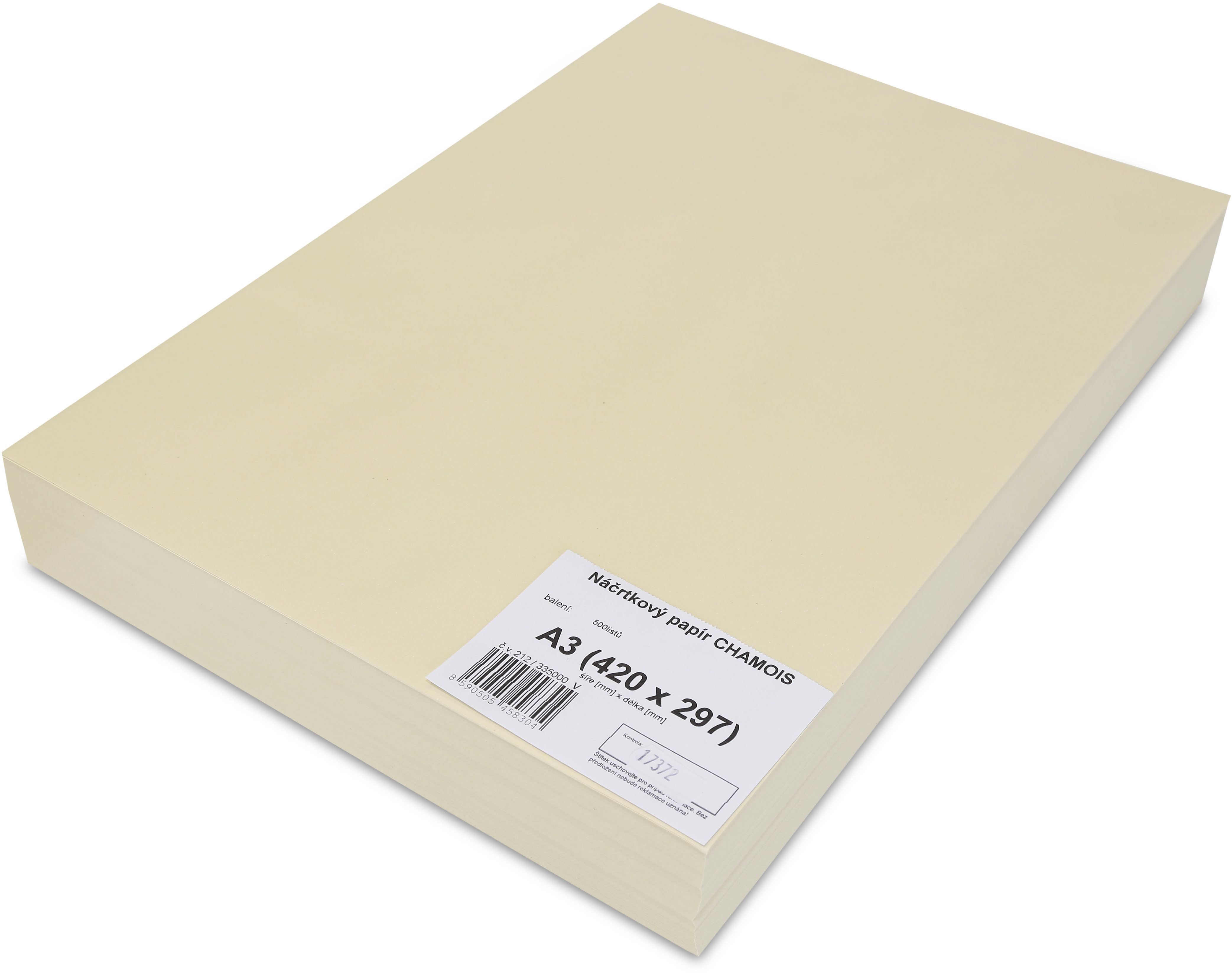 STEPA náčrtkové A3 500 listů, natural (chamois) - špičkový náčrtkový papír vyroben z přírodního materiálu.
