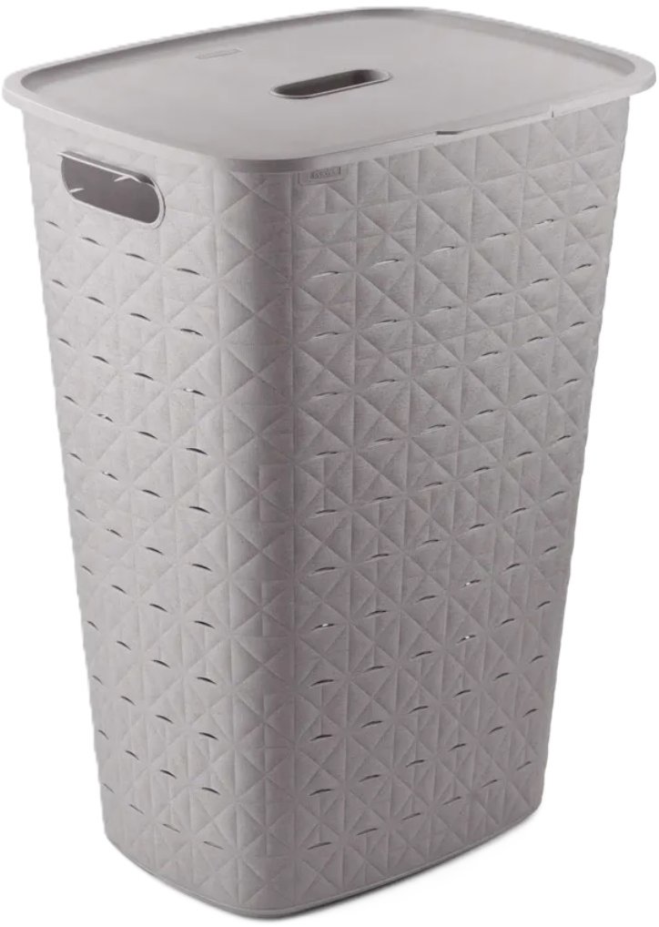Curver Koš na špinavé prádlo Laundry Hamper 56 l, světle šedý