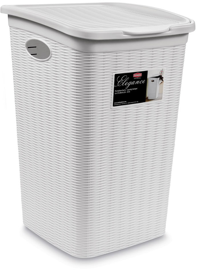 Stefanplast Koš na prádlo Elegance 50 l, bílý