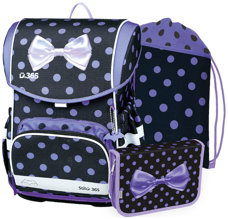 Aktovka Stil 365 Cute Bow v moderním designu pro školáky