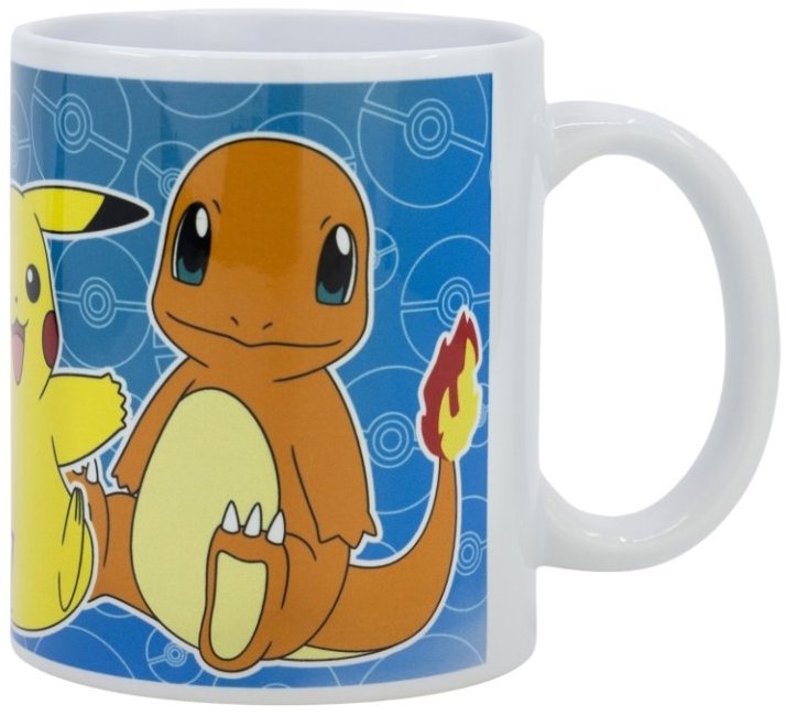 Pokémon: Eevee, Pikachu, Charmander - keramický hrnek 325 ml